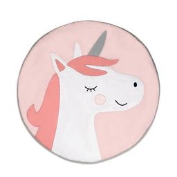 masilo Unicorn Pattern Quilted Round-Shaped Mat image 2