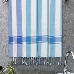fabinaliv Set of 3 Striped Bath Towels 60" x 30" image 2
