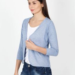 ecoline clothing Knitted Open-Front Shrug image 2