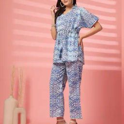 indibelle Geometric Print Tunic & Pants Co-Ord Set image 2