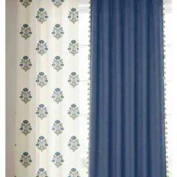 urban space Set of 3 Floral Print Window Curtains with Eyelets image 2
