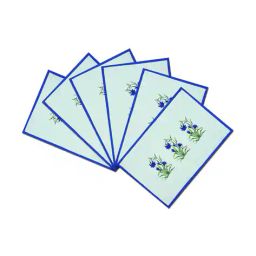 sej by nisha gupta Set of 6 Floral Print Table Placemats & Runner image 2