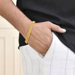 valley of jewellery (voj) Men Anti Tarnish Link Chain Bracelet image 2