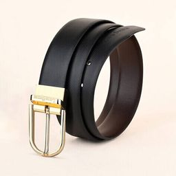louis stitch Textured Reversible Belt For Men image 2