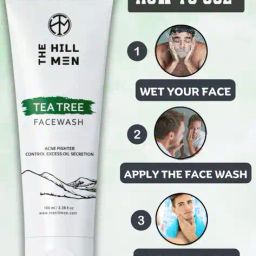 the hill men Set of 2 Men Tea Tree Face Wash image 2