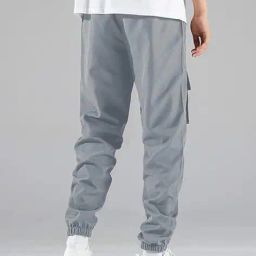 poshax Men Typographic Print Joggers with Insert Pockets image 2
