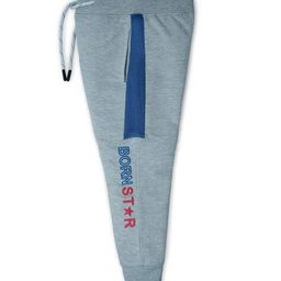 nino togs Men Typographic Print Joggers with Drawstring Waist image 2