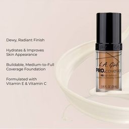 l a girl Pro Coverage Hd Foundation Tan image 2