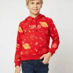 Sven Printed Hoodie with Kangaroo Pocket-image-57