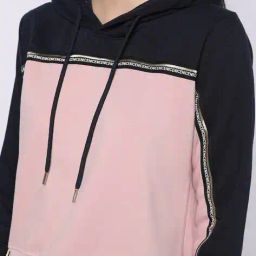 duke women's Colourblock Hoodie with Drawstrings image 3