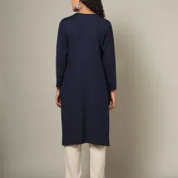 american eye Geometric Pattern Straight Kurta image 3
