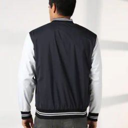 dnmx for trends select Men Colourblock Regular Fit Bomber Jacket with Slip Pockets image 3