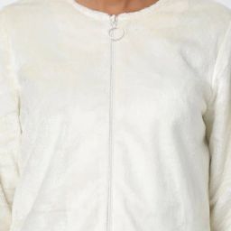 fig Textured Zip-Front Jacket image 3