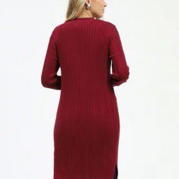 madame Women Striped Open-Front Shrug image 3