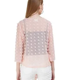 aol Swiss Dot Front-Open Shrug image 3