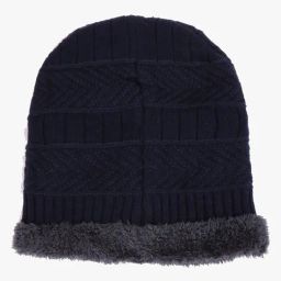 dnmx Beanie with Patterned Knit image 3