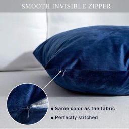 aazeem Set of 2 Square Cushion Covers with Zip Closure image 3
