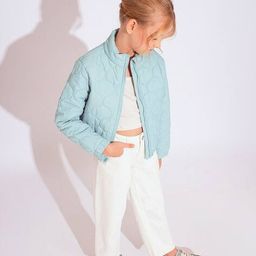 vero moda Girls Quilted Jacket with Zip-Closure image 3