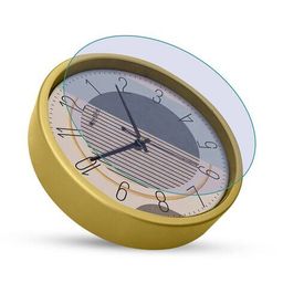 olive tree Colourblock Round Analogue Table Clock image 3