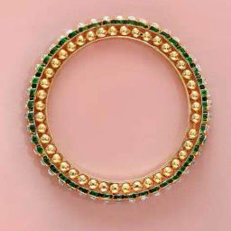 rubans Set of 4 Embellished Stone-Studded Bangles image 3