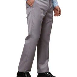 park avenue Flat-Front Trousers with Insert Pockets image 3
