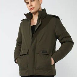gas Rolling Regular Fit Jacket with Concealed Placket image 1