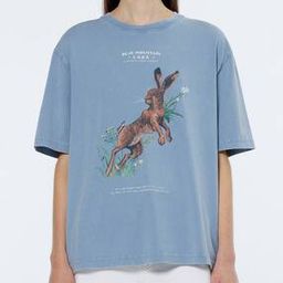 Washed Artwork Loose T-Shirt-image-19