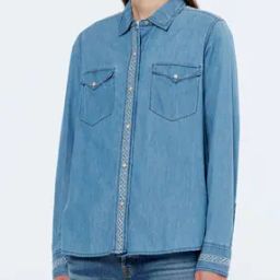 Washed Out Lightweight Denim Shirt-59