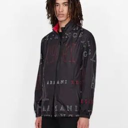 Logo Print Zip-Front Reversible Windbreaker-picture-13