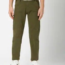 Cotton Trousers with Insert Pockets-picture-50