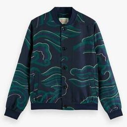 scotch & soda Lightweight Jacquard Bomber Jacket-picture-35