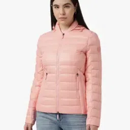 armani exchange Solid Front Open Zip-Up Down Jacket-picture-33