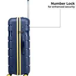 stony brook by nasher miles Pack of 3 Striped Trolley Bag with Number Lock image 4