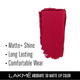 lakme Unreal 3D Slim Bullet Matte Finish - Plum Spell image 4