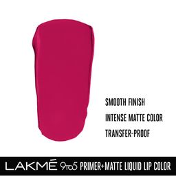 lakme 9 to5 Primer & Matte Liquid Lip Color- MP2 image 4