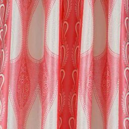 cortina eyelet curtain Set of 2 Baroque Print Eyelet Window Curtains image 4