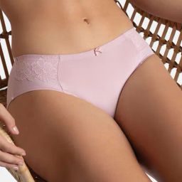 jockey Full Coverage Soft Touch Microfiber Elastane Stretch Hipster with Lace Styling image 4