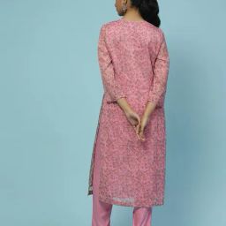 aarke ritu kumar Paisley Print Kurta with Pants and Dupatta image 4