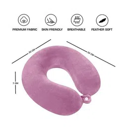 billebon Memory Foam Travel Neck Pillow with Button Closure image 4