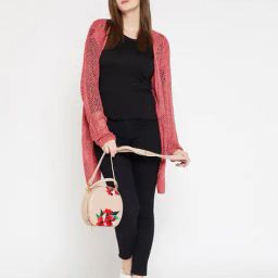 rare Self-design Front Open Shrug image 4