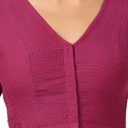 studio shringaar Women Front Open Blouse with Short Sleeves image 4