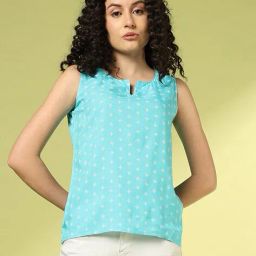 acai Women Geometric Print Relaxed Fit Top image 4