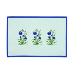 sej by nisha gupta Set of 6 Floral Print Table Placemats & Runner image 4
