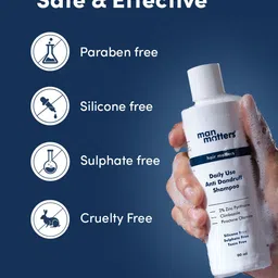 Man Matters Daily Use Anti Dandruff Shampoo- 200 ml image 5