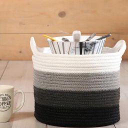 pano Set of 3 Colourblock Multipurpose Baskets with Handles image 4