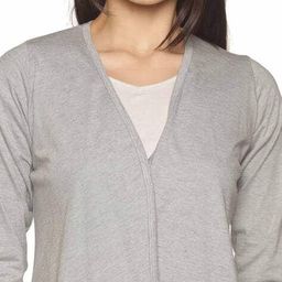 ecoline clothing Heathered Open-Front Shrug image 4