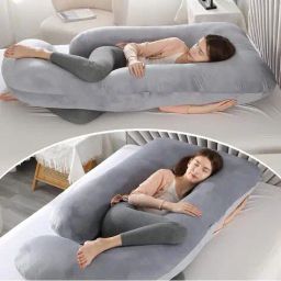 pumpum J-Shape Velour Maternity Pillow image 4