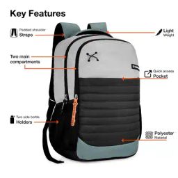 nasher miles Coding Laptop Backpack with Raincover - 31 L image 4