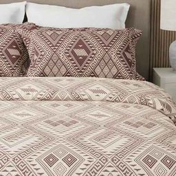 boutique living 210 TC Geometric King Bedsheets with Pillow Covers image 4
