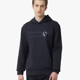 Hooded Sweatshirt with Shiny Logo-image-63